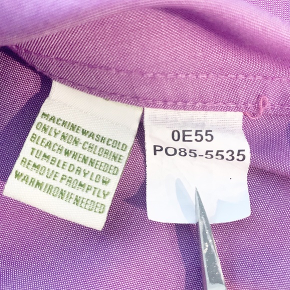 Orvis Wrinkle Free Cotton Button Up Sleeveless Top - Picture 6 of 9